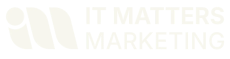 it matters marketing logo (white)